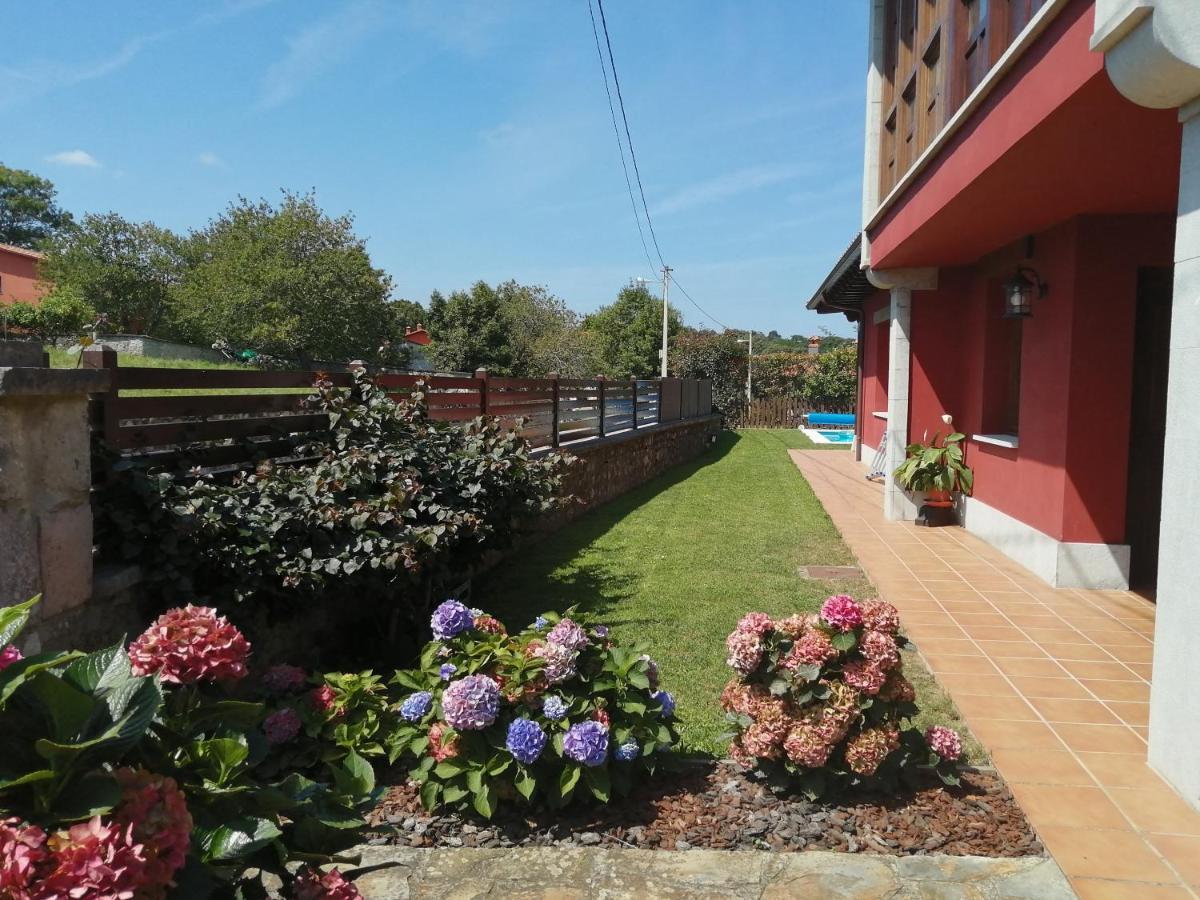 Vila La Casa Roja Asturias Hontoria Exteriér fotografie